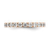 14k Rose Gold 1 1/2 carat Lab Grown Diamond VS/SI+ G+ Complete Size 6 Shared Prong Eternity Band