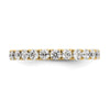 14k 1 1/2 carat Lab Grown Diamond VS/SI+ G+ Complete Size 8 Shared Prong Eternity Band