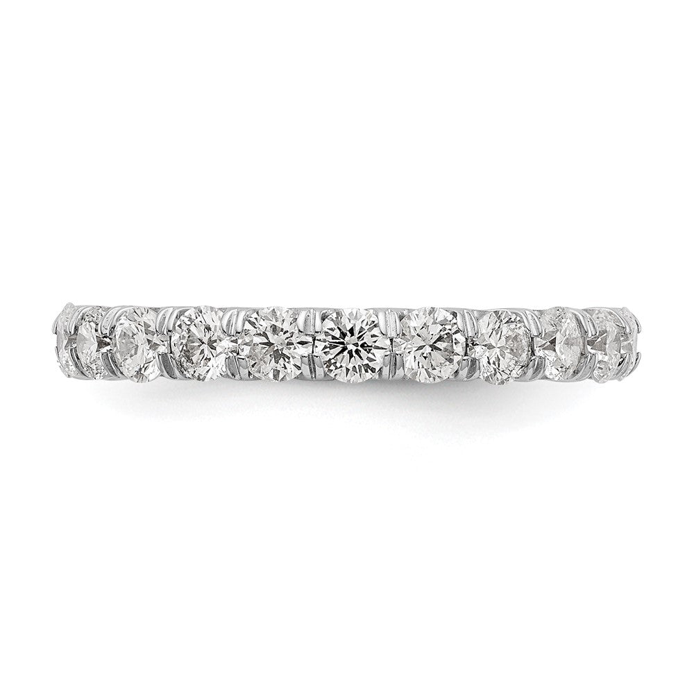 14k White Gold 2 carat Lab Grown Diamond VS/SI+ G+ Complete Size 7 Shared Prong Eternity Band