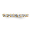 14k 2 carat Lab Grown Diamond VS/SI+ G+ Complete Size 7 Shared Prong Eternity Band