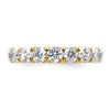 14k Polished Size 5 U-Shared Prong 3 carat Diamond Complete Eternity Band