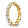 14k 3 carat Lab Grown Diamond VS/SI+ G+ Complete Size 6.5 Shared Prong Eternity Band