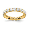 14k 3 carat Lab Grown Diamond VS/SI+ G+ Complete Size 7.5 Shared Prong Eternity Band
