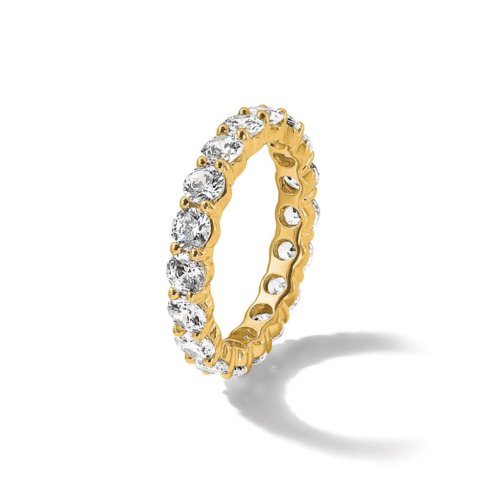 14k 3 carat Lab Grown Diamond VS/SI+ G+ Complete Size 7.5 Shared Prong Eternity Band
