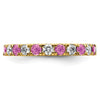 Lab Grown Diamond & Gemstone Eternity Band