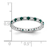Lab Grown Diamond & Created Alexandrite Eternity Band