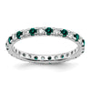Lab Grown Diamond & Created Alexandrite Eternity Band