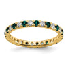 Lab Grown Diamond & Created Alexandrite Eternity Band