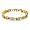 Lab Grown Diamond & Created Blue Sapphire Eternity Band