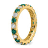 Lab Grown Diamond & Created Alexandrite Eternity Band