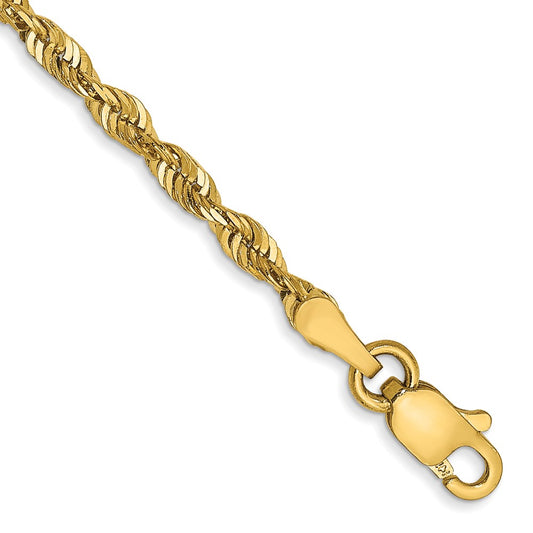 Gold (10K & 14K) Ultra Diamond-Cut Rope Chain