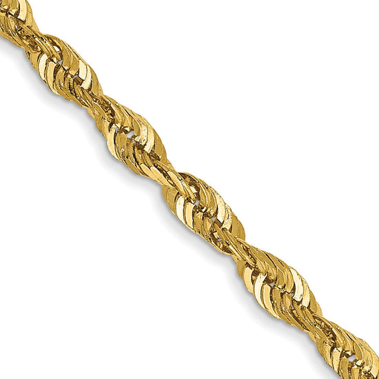 Gold (10K & 14K) Ultra Diamond-Cut Rope Chain