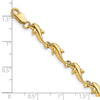 14k Polished Dolphin 7 inch Bracelet