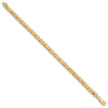 14K Polished 5mm Diamond-cut 7 inch Bracelet