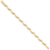 14K Polished Dolphin 7 inch Bracelet