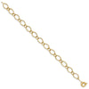 14k Oval and Circle Link 7.25 inch Bracelet