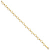 Gold Polished Heart Bracelets