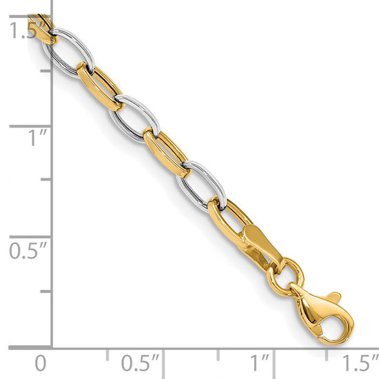 Gold Polished Fancy Link Bracelets