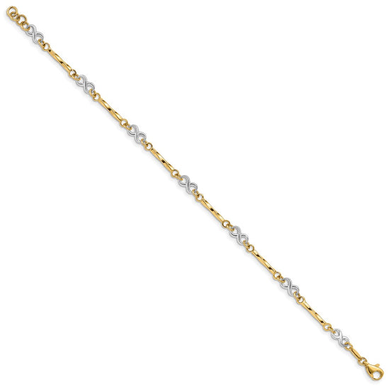 Gold Polished Infinity Bracelets