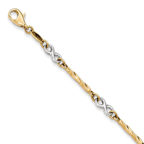 Gold Polished Infinity Bracelets