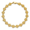 14k Polished Frog 7.25 inch Bracelet