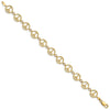 14k Polished Peace Sign 7.5 inch Bracelet