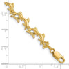 14k Polished Dolphins 7.25 inch Bracelet