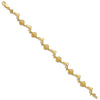 14K Polished Dolphin and Shell 7.25 inch Bracelet