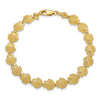 14k Scallop Shell 7 inch Bracelet