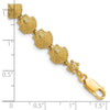 14k Scallop Shell 7 inch Bracelet