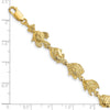 14k Polished Tropical Fish 7.5 inch Bracelet