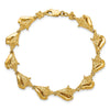 14k Polished 3-D Conch Shell Link 7.25 inch Bracelet