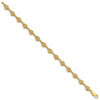 14k Textured Conch Shell 7.25 inch Bracelet