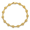 14k Textured Conch Shell 7.25 inch Bracelet