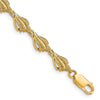 14k Textured Conch Shell 7.25 inch Bracelet