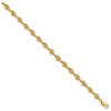 14k Textured Conch Shell 7 inch Bracelet