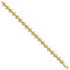 14k Polished Clam Shell 7 inch Bracelet