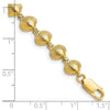 14k Polished Clam Shell 7 inch Bracelet