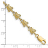 14k Polished Turtle 7.25 inch Bracelet