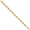 14k Polished Turtle 7 inch Bracelet