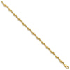 14k Polished Whale 7.5 inch Bracelet
