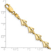 14k Polished Sailboat 7 inch Bracelet