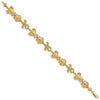 14K Polished Turtle/Shell/Starfish 7.5 inch Bracelet