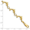 Gold Polished Dolphin Bracelets
