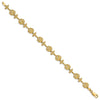 14k Textured Palm Tree 7.25 inch Bracelet