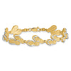 14k with White Rhodium Polished Flip Flops 7.25 inch Bracelet