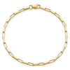 14K Polished Fancy Box Links 7.5 inch Bracelet