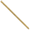 14k Polished 7.4mm Large Snake Chain 7.5 inch Bracelet