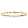 14K Polished and Diamond-cut Beaded 7.25 inch Bracelet