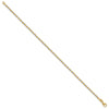 14K Two-tone Diamond-cut Beaded 7.5 inch Bracelet